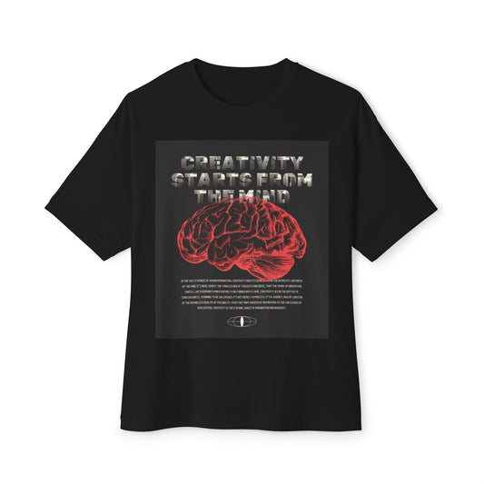 "Creativity Starts from the Mind" | Oversized Unisex T-Shirt